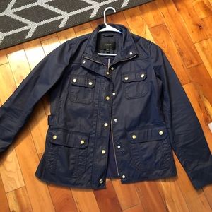 J. Crew Navy Field Jacket Medium Tall